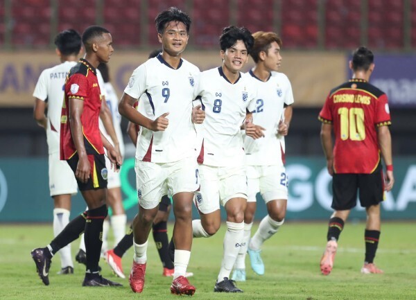 Đội tuyển U23 Thái Lan có chiến thắng dễ dàng trước U23 Timor Leste. Ảnh: T.H