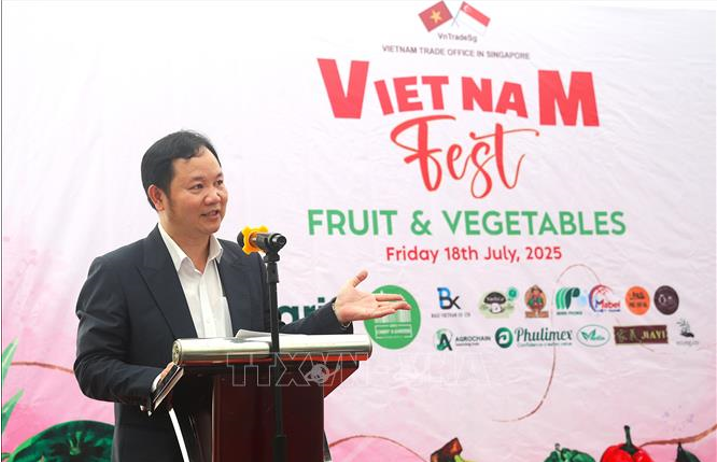 Tham tán Cao Xuân Thắng chia sẻ thông tin về tiềm năng lợi thế các sản phẩm rau củ và trái cây Việt Nam