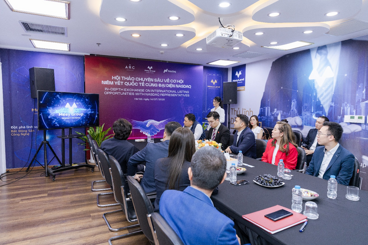 Hội thảo chuyên sâu về cơ hội niêm yết quốc tế do Meey Group tổ chức với sự tham gia của đại diện Nasdaq, ARC và nhiều doanh nghiệp công nghệ, chuyên gia