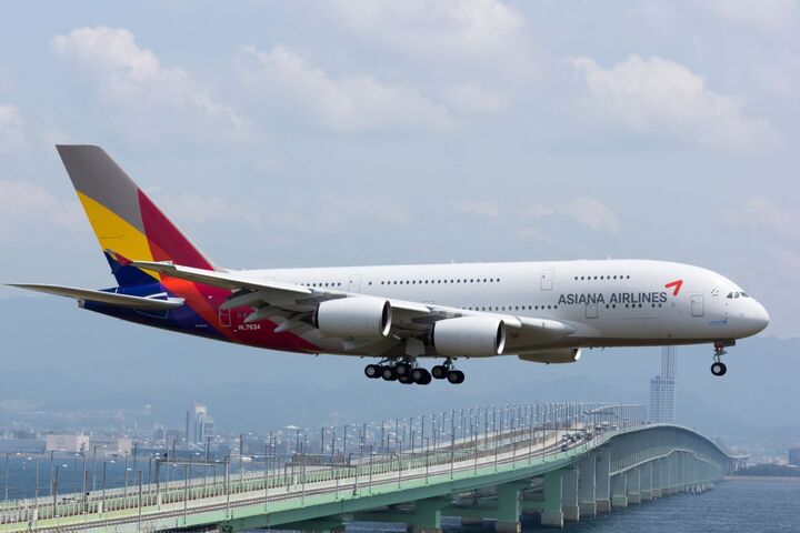 Air Incheon và Asiana Airlines là hai hãng hàng không của Hàn Quốc. Ảnh: Asiana Airlines