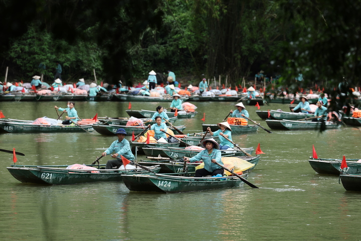 Ninh Bình dừng đón khách du lịch bằng phương tiện thủy nội địa từ 13h chiều nay, 21/7/2025. Ảnh: Cộng tác viên