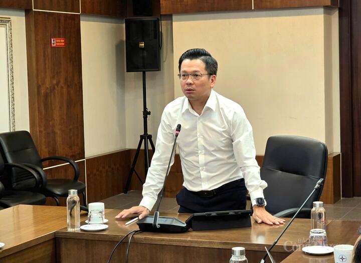 Phó Tổng giám đốc NSMO Nguyễn Quốc Trung phát biểu chỉ đạo, kết luận cuộc họp.