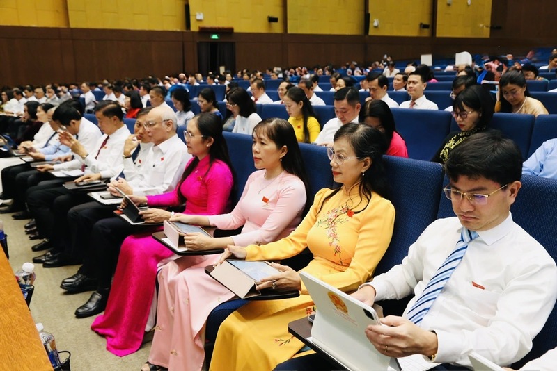 Kỳ họp thứ 2, Hội đồng Nhân dân TP. Hồ Chí Minh khóa X sẽ tập trung thảo luận, đóng góp các ý kiến phát triển kinh tế - xã hội trong thời gian tới. Ảnh: Thanh Minh.