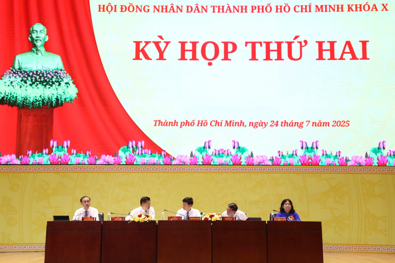 Kỳ họp thứ 2 HĐND TP. Hồ Chí Minh khóa X, nhiệm kỳ 2021 – 2026. Ảnh: Thanh Minh.