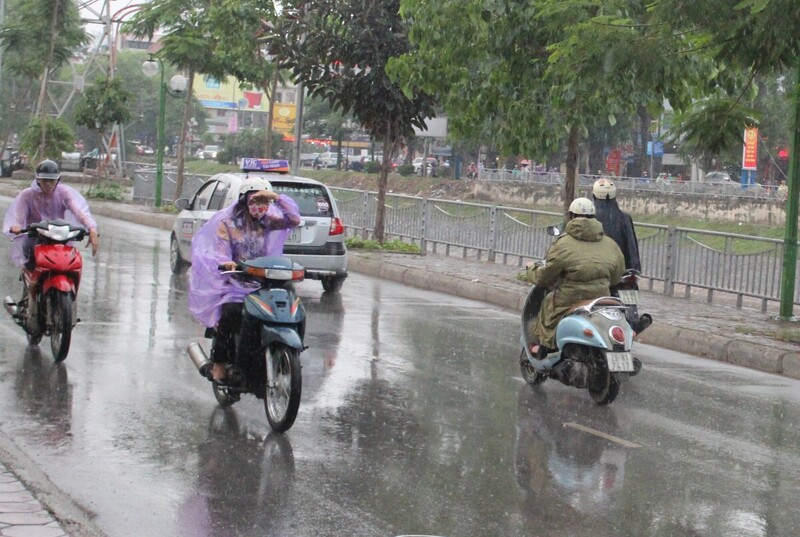 Hà Nội có mưa to và dông. Ảnh minh hoạ