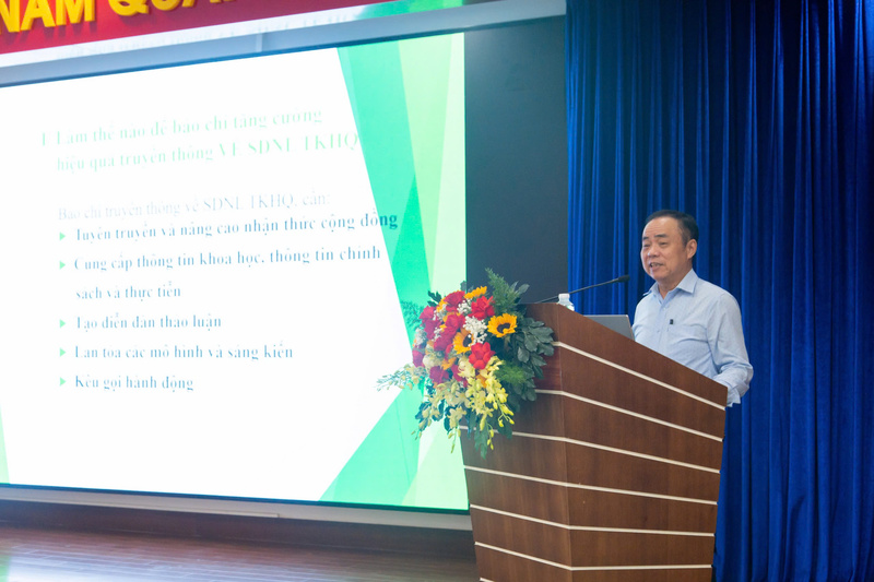 TS. Trần Bá Dung, nguyên Trưởng ban nghiệp vụ, Hội nhà báo Việt Nam. Ảnh: Vũ Lê