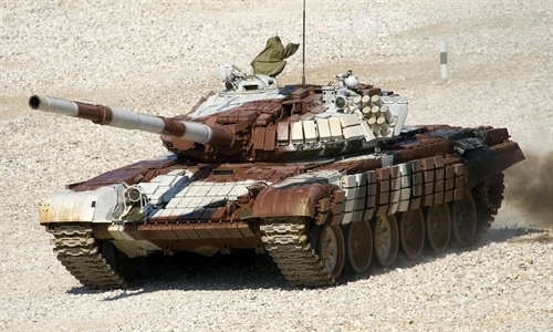 Một mẫu xe tăng T-72 đã được cải tiến. Ảnh: Getty Images