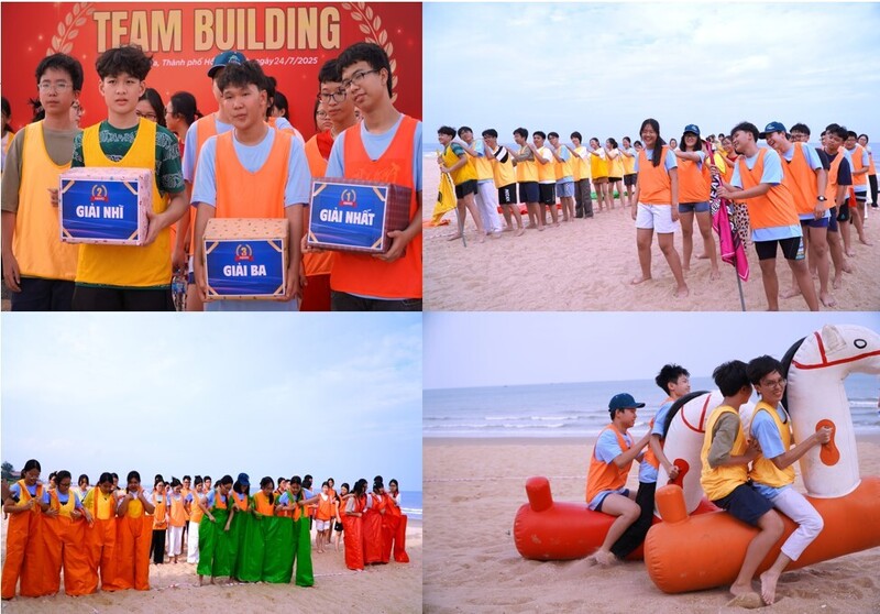 Các cháu tham gia hoạt động xây dựng đội nhóm “One Team – One Family” (Ảnh: PV Drilling)