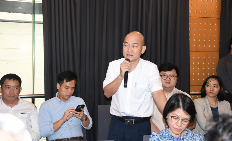 Ông Nguyễn Nguyên Phương, Phó Giám đốc Sở Công Thương TP. Hồ Chí Minh đóng góp ý kiến tại hội thảo. Ảnh: Minh Khuê.