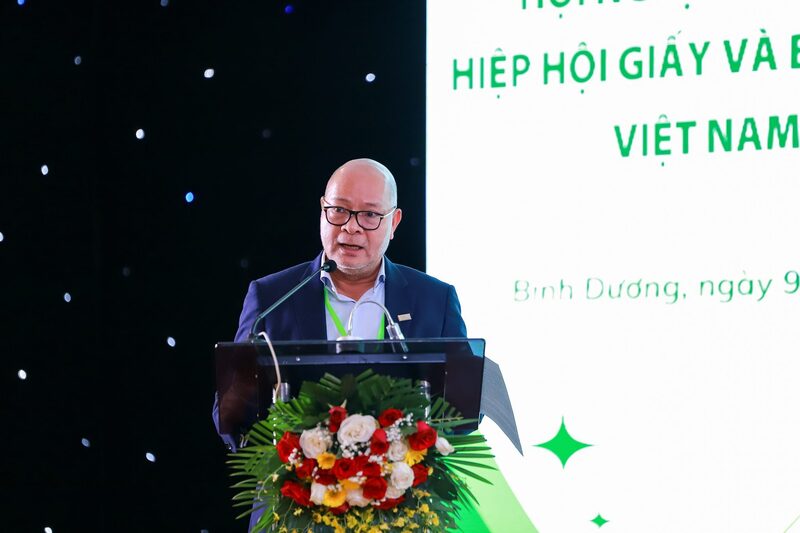 Ông Hoàng Trung Sơn, Chủ tịch Hiệp hội Giấy và Bột giấy Việt Nam. Ảnh: VPPA