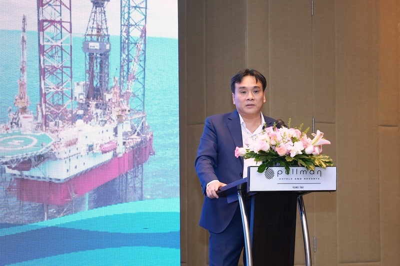 Tổng giám đốc PV Drilling Nguyễn Xuân Cường phát biểu tại lễ ký kết (Ảnh: PV Drilling)