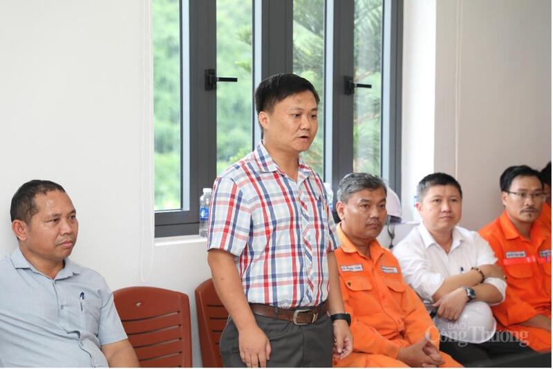 Ông Nguyễn Ngọc Khải, Phó chi Cục trưởng Chi cục Tài nguyên nước và Thủy lợi thành phố Đà Nẵng, Phó chánh Văn phòng thường trực Ban chỉ huy PCTT, TKCN&PTDS thành phố Đà Nẵng nhận xét, đánh giá sau buổi diễn tập
