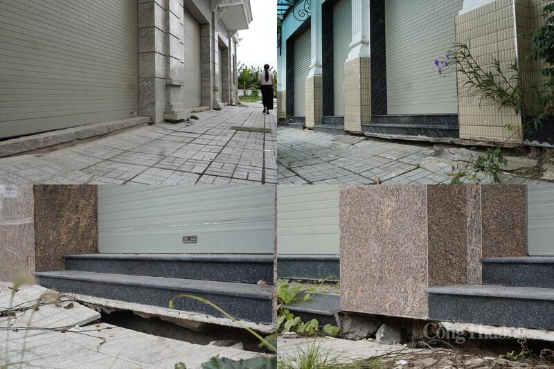 Có nhiều vị trí, điểm sụt lún từ 10-20cm