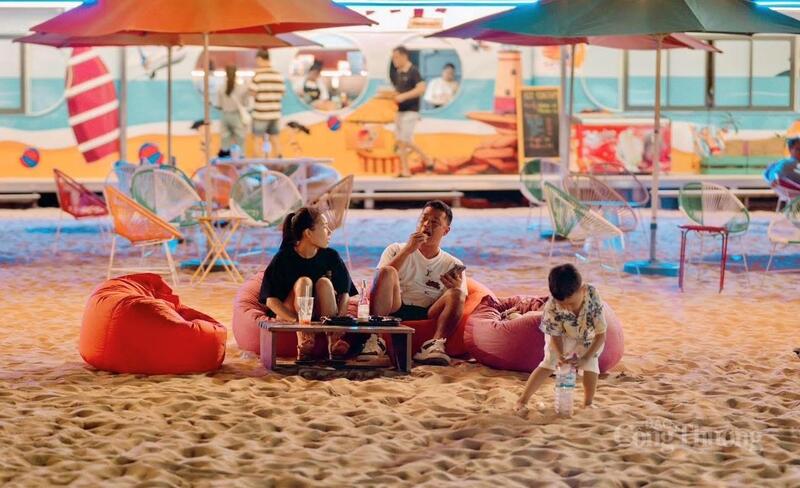 Mô hình cà phê ven biển của Sea Sand Quy Nhơn. Ảnh: San San