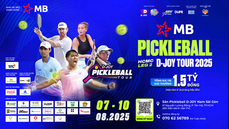 MB Pickleball D-Joy Tour 2025 - HCMC Leg 2 chính thức khởi tranh - 1