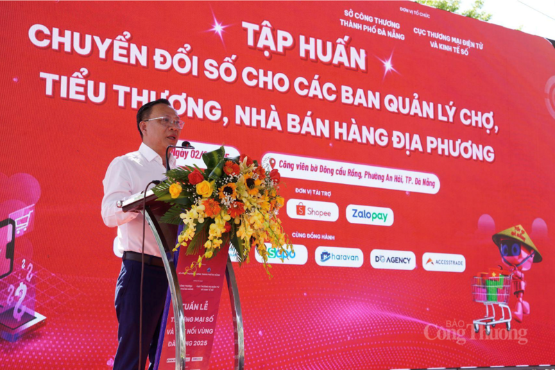 Lãnh đạo Sở Công Thương Đà Nẵng phát biểu trong chương trình