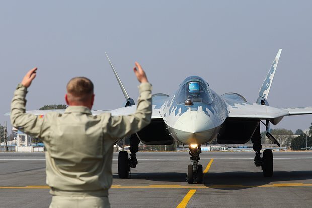 Máy bay chiến đấu thế hệ thứ 5 Su-57. Ảnh: TASS