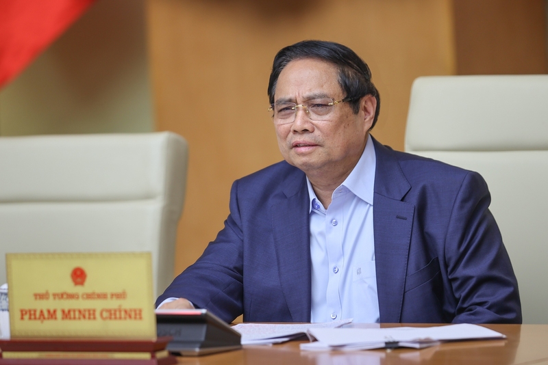 Thủ tướng Phạm Minh Chính phát biểu kết luận phiên họp. Ảnh: VGP/Nhật Bắc