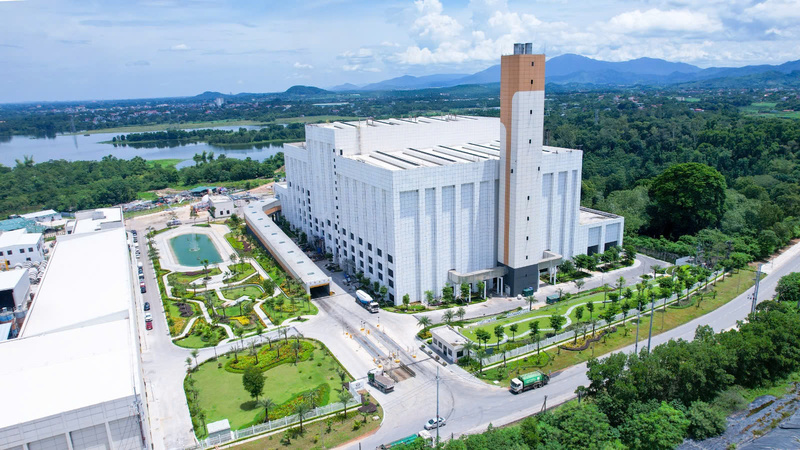 Toàn cảnh nhà máy điện rác Seraphin
