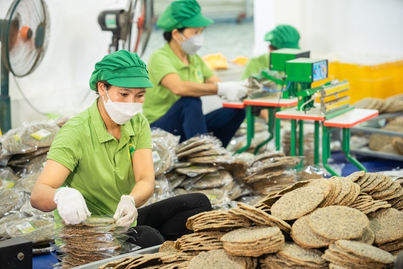Sản phẩm bánh đa Vĩnh Đức được xuất khẩu ra nước ngoài