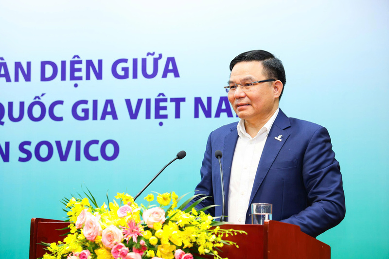 Chủ tịch HĐTV Petrovietnam Lê Mạnh Hùng khẳng định việc mở rộng hợp tác với các đối tác tư nhân có năng lực, kinh nghiệm và tiềm lực tài chính như SOVICO là bước đi chiến lược nhằm huy động các nguồn lực xã hội, thúc đẩy đổi mới sáng tạo và gia tăng hiệu quả đầu tư trong toàn chuỗi giá trị
