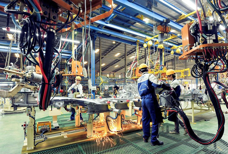 Ngành công nghiệp chế biến, chế tạo tiếp tục đóng vai trò dẫn dắt với mức tăng ấn tượng 9,3% so với cùng kỳ năm trước. Ảnh minh hoạ