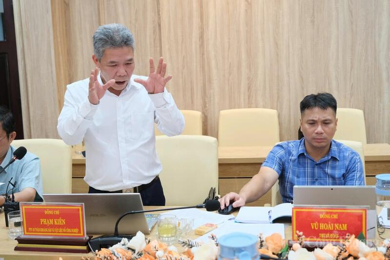 Ông Phạm Kiên, Phó Trưởng phòng An toàn khoáng sản và vật liệu nổ công nghiệp. Ảnh: Lê Sơn