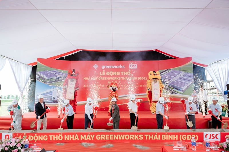 Greenworks tiếp tục động thổ dự án trị giá 200 triệu USD tại Khu công nghiệp Liên Hà Thái