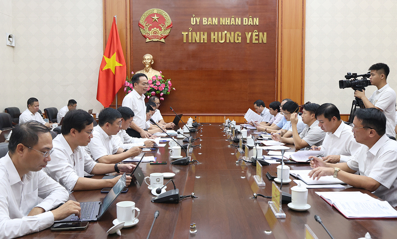 Toàn cảnh buổi làm việc giữa tỉnh Hưng Yên và EVNNPT