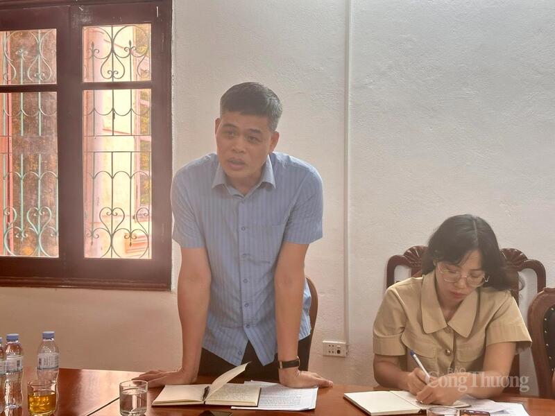 Phó Cục trưởng Cục Đổi mới sáng tạo, Chuyển đổi xanh và Khuyến công Nguyễn Văn Thịnh phát biểu ghi nhận những khó khăn vướng mắc của Sở Công Thương Điện Biên.
