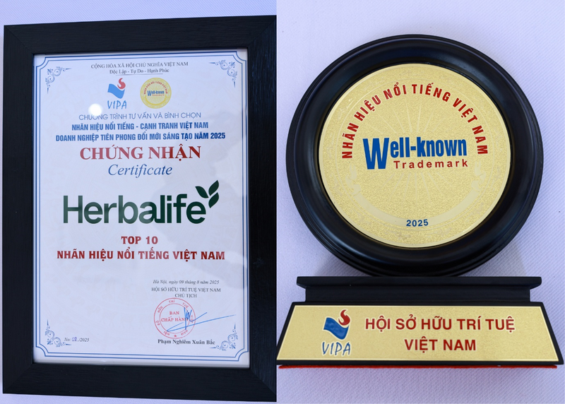 Herbalife Việt Nam đạt chứng nhận Top 10 Nhãn hiệu nổi tiếng Việt Nam - 2