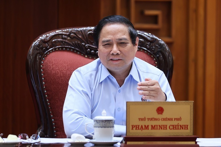 Thủ tướng Chính phủ Phạm Minh Chính chủ trì cuộc họp của Ban Thường vụ Đảng ủy Chính phủ cho ý kiến về công tác chuẩn bị tổ chức Đại hội và văn kiện Đại hội đại biểu Đảng bộ Chính phủ lần thứ I nhiệm kỳ 2025-2030. Ảnh: VGP/Nhật Bắc