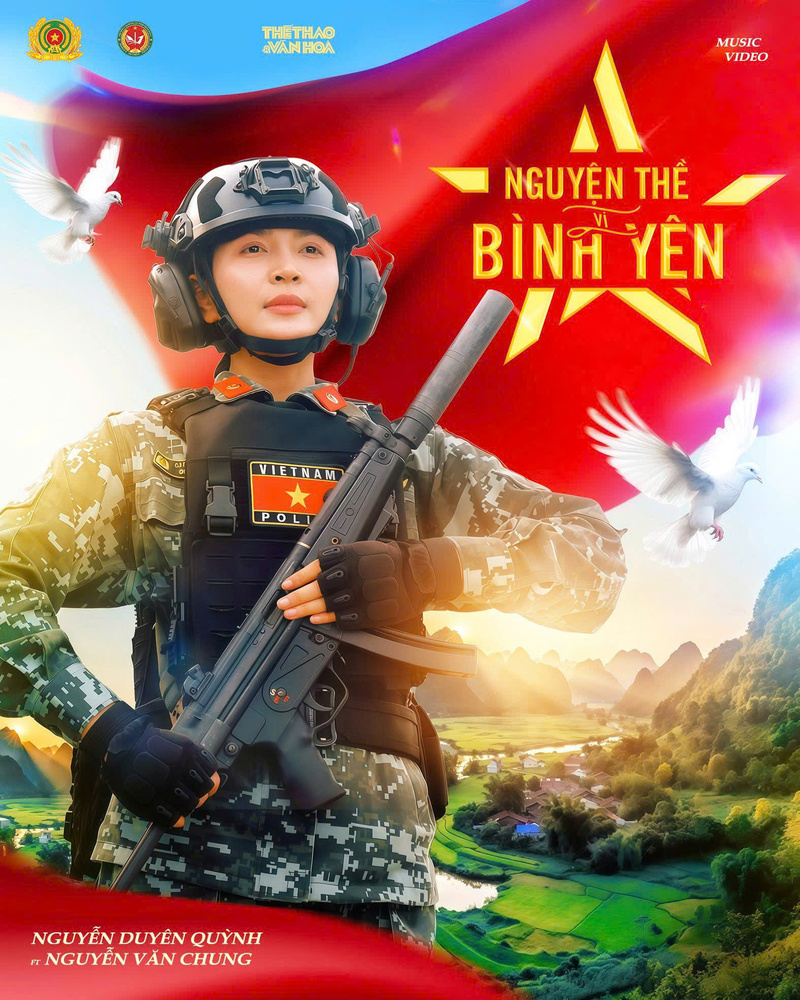 MV “Nguyện thề vì bình yên” là một tác phẩm tri ân lực lượng Công an nhân dân Việt Nam