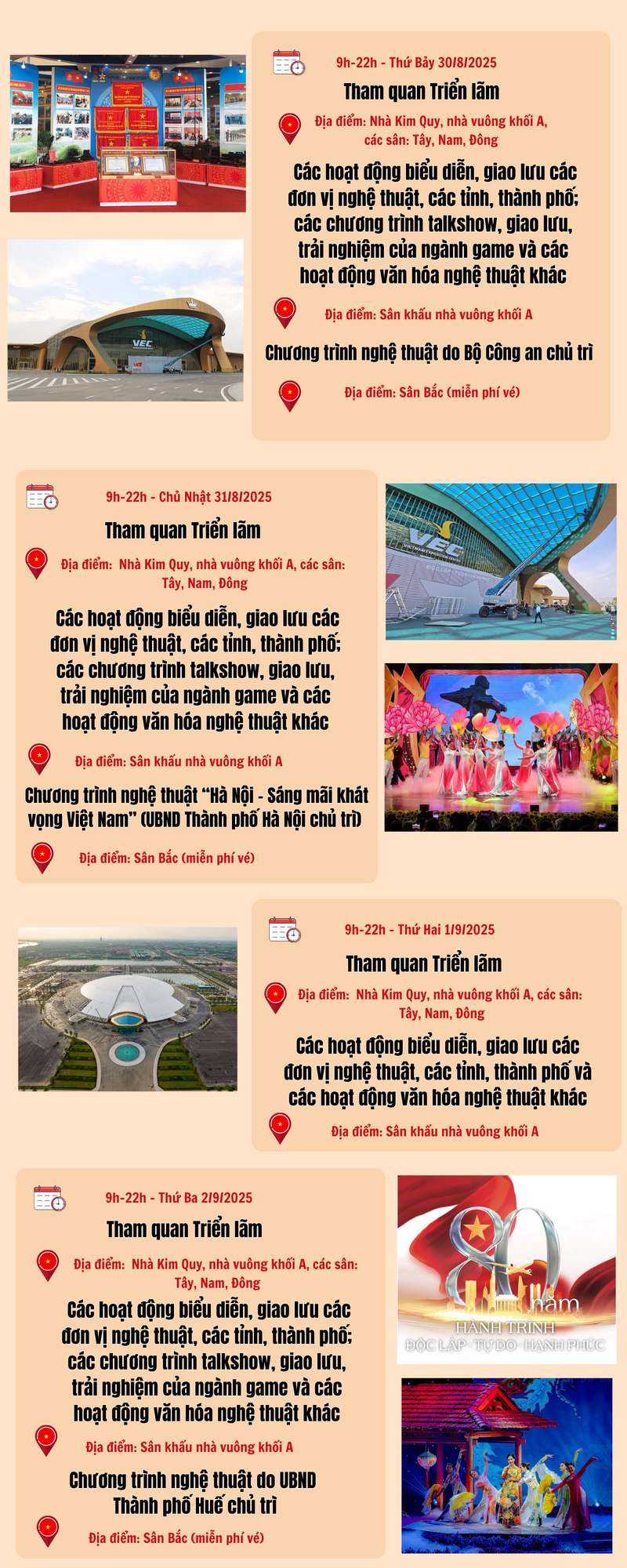 Infographic | Triển lãm thành tựu đất nước kỷ niệm 80 năm Quốc khánh - 3