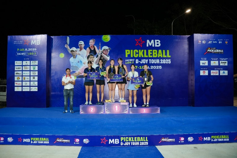 Nội dung đôi nữ Pro (huy chương vàng: Connie Lee - Sophia Huỳnh Trần, huy chương bạc: Pearl Amalsadiwala - Naomi Amalsadiwala, huy chương đồng: Mihea Kwon - Nicola Schoeman)