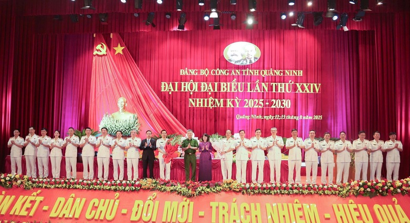 Thiếu tướng Trần Văn Phúc giữ chức Bí thư Đảng ủy Công an tỉnh Quảng Ninh, nhiệm kỳ 2025 - 2030. Ảnh: Công an tỉnh Quảng Ninh