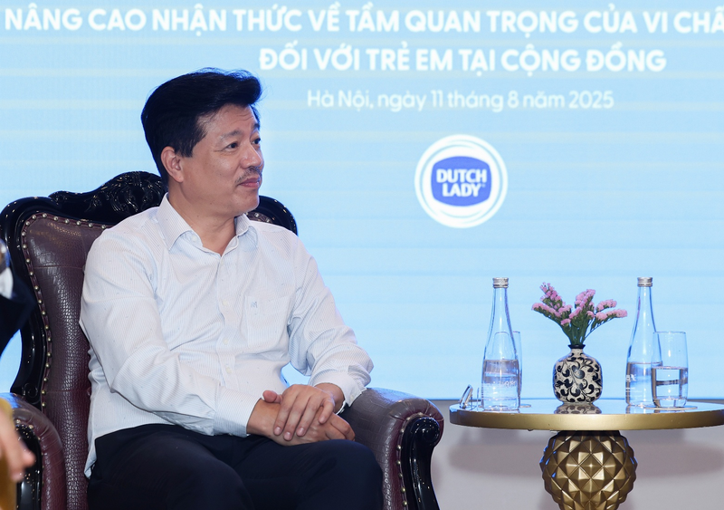 Ông Vũ Mạnh Cường, Giám đốc Trung tâm Truyền thông – Giáo dục Sức khỏe Trung ương, Bộ Y tế nhấn mạnh vai trò thiết yếu của vi chất dinh dưỡng trong phát triển toàn diện trẻ em Việt Nam