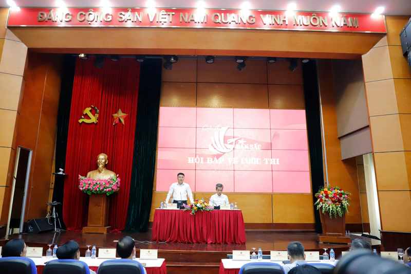 Buổi họp báo phát động Cuộc thi "Bản sắc". Ảnh: Xuân Trường