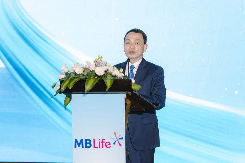 Ông Bùi Trung Kiên - Thành viên Hội đồng thành viên MB Life kiêm Tổng Giám đốc MB Life phát biểu tại sự kiện