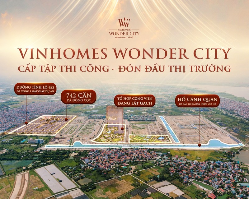 Vinhomes Wonder City đang chứng kiến tốc độ thi công mạnh mẽ