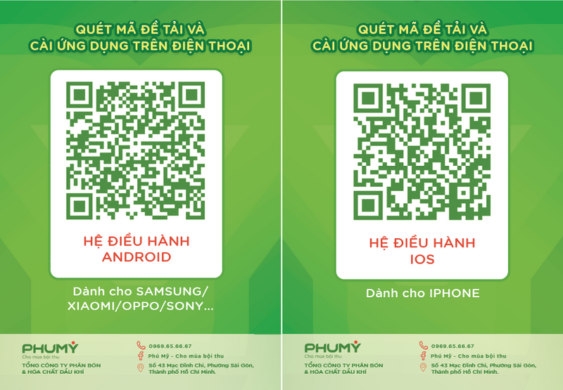 QR de tai app Phu My (Ảnh PVFCCo - Phú Mỹ)
