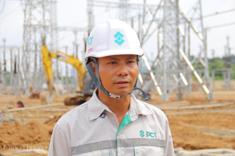 Ông Đặng Thanh Bình, cán bộ Ban điều hành dự án, Công ty Cổ phần Tập Đoàn PC1. Ảnh: Thanh Tuấn