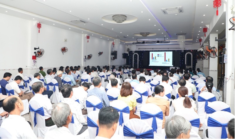 Đông đảo người dân tham dự Hội nghị truyền thông. Ảnh: Bình An