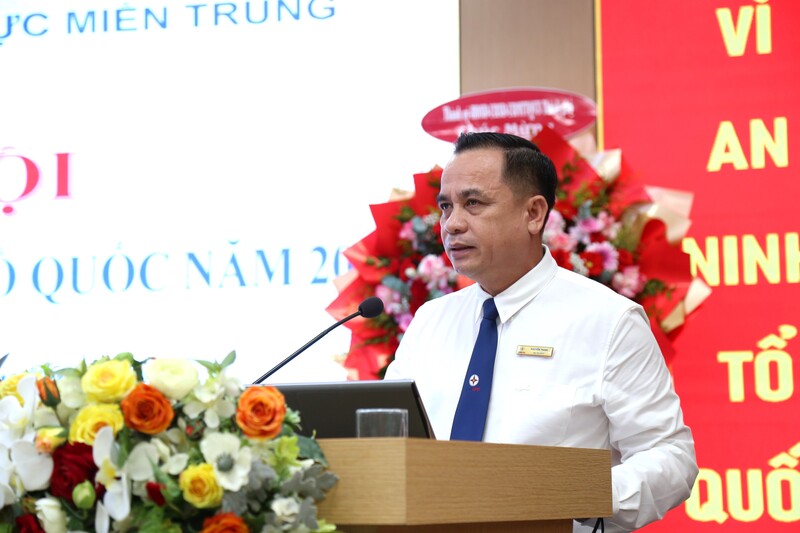 Chủ tịch HĐTV EVNCPC Nguyễn Thanh phát biểu tại Ngày hội. Ảnh: Xuân Thái