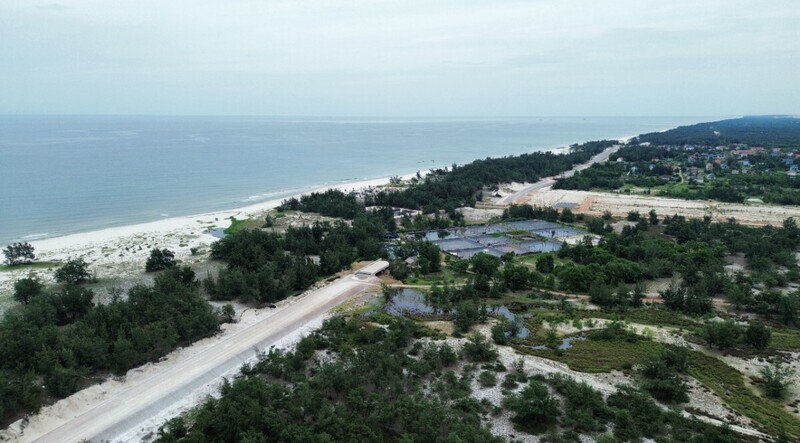 Dự án đường ven biển tỉnh Quảng Trị (Ảnh: Thành Long)