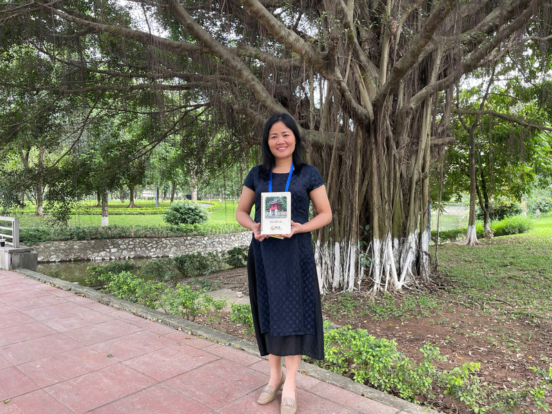 Bà Trần Thị Ngọc Dung - CEO Công ty GIABACO mong muốn cơ quan chức năng sẽ cung cấp thông tin và hỗ trợ doanh nghiệp đảm bảo tiêu chuẩn về bao bì xanh. Ảnh: NVCC