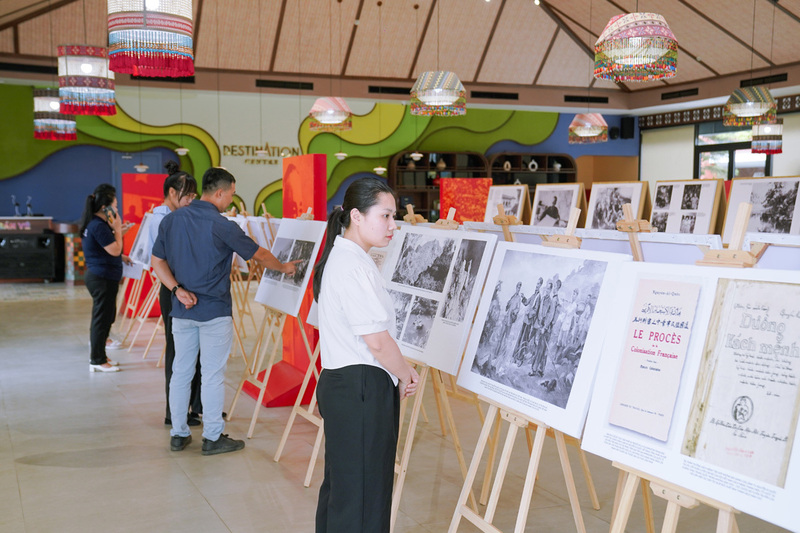 Không gian trưng bày “Tân Trào - nơi khai sinh Tổ quốc, 80 năm khởi nguồn cách mạng Việt Nam” tại Flamingo Heritage Onsen & Resort