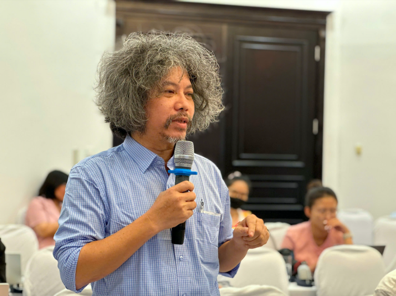 Ông Lê Bá Ngọc, Phó Chủ tịch kiêm Tổng Thư ký Hiệp hội Xuất khẩu hàng Thủ công mỹ nghệ Việt Nam. Ảnh: Đỗ Nga