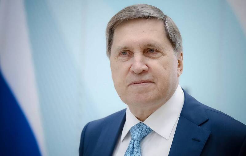 Trợ lý Tổng thống Nga Yury Ushakov. Ảnh: Tass