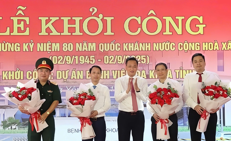 Lễ khởi công dự án Bệnh viện Đa khoa tỉnh được tổ chức sáng 19/8